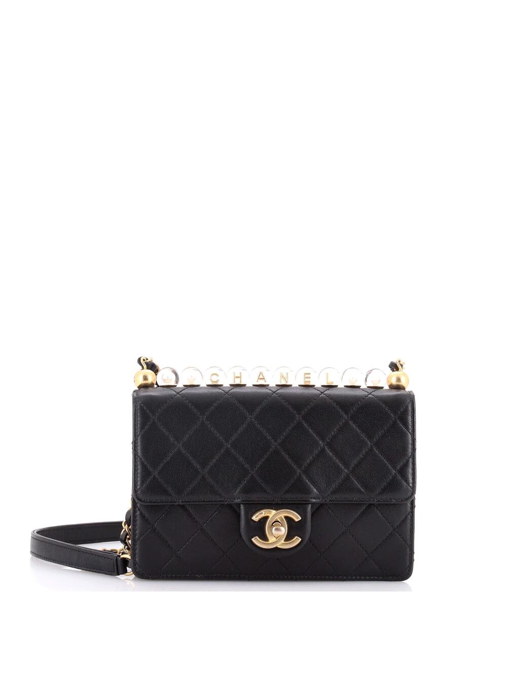 Chanel Chic Pearls Flap Bag Quilted #230129C37B